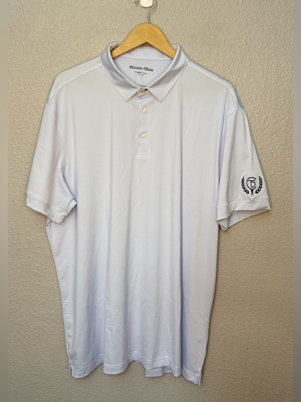 Mizzen+Main | Versa Micro Stripe Performance Polo | Size XL